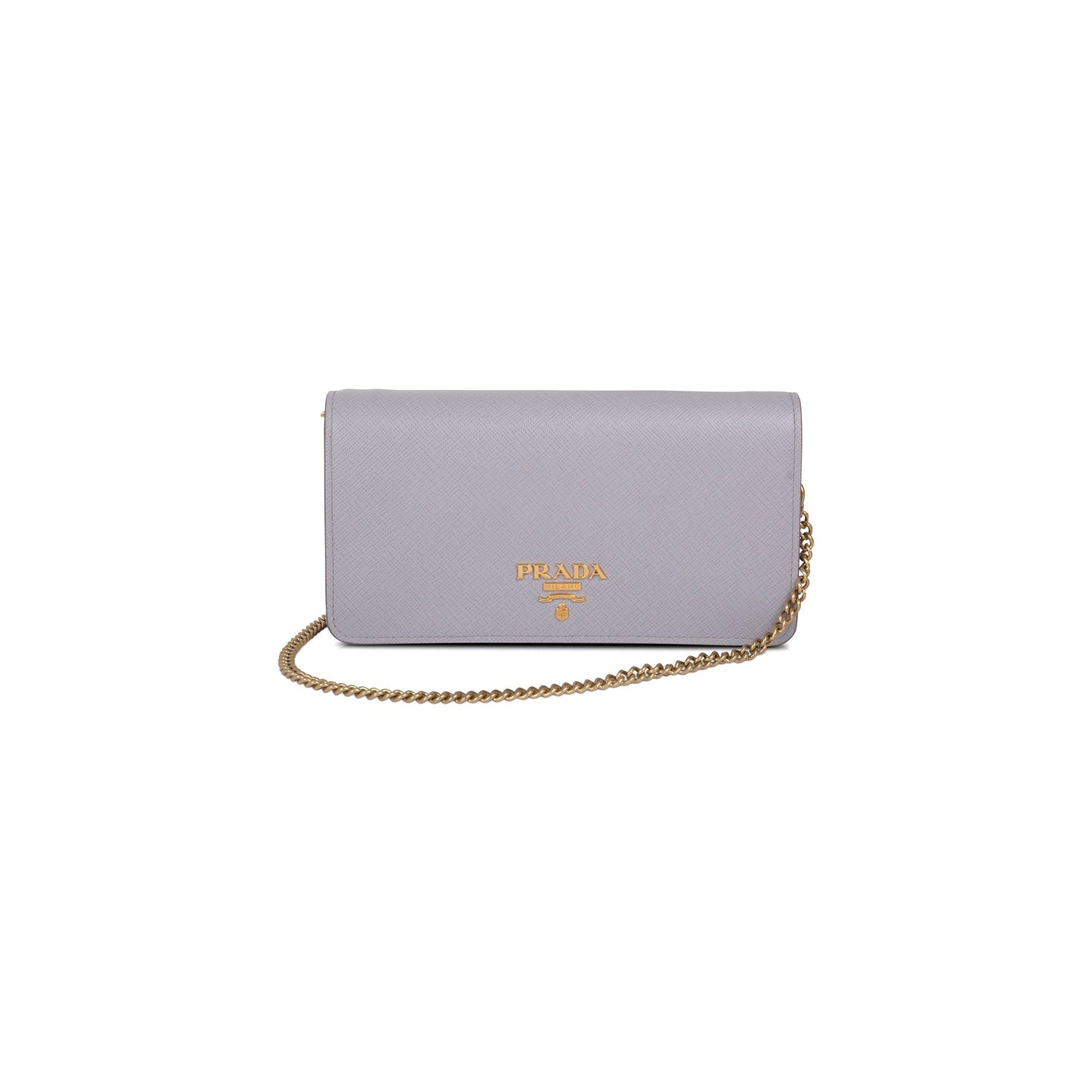Prada Saffiano Metal Wallet on Chain