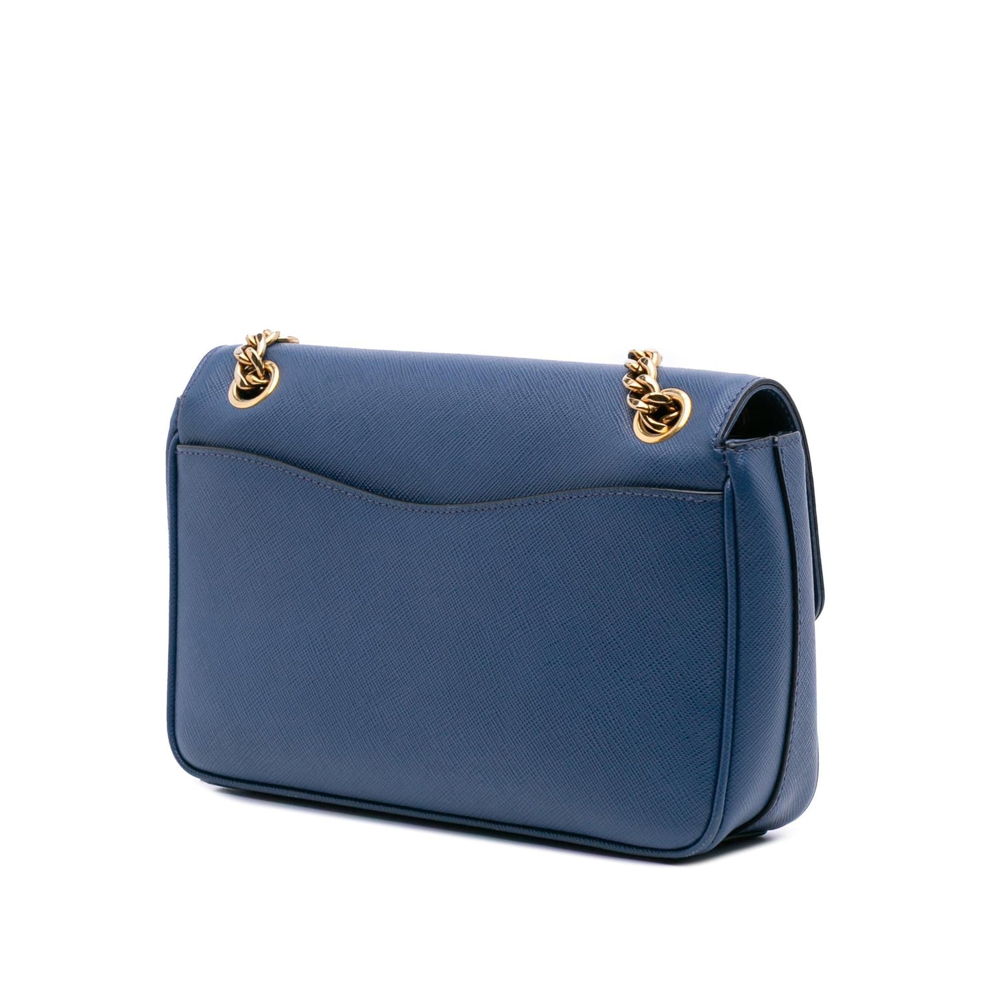 Prada Saffiano Pattina Chain Crossbody