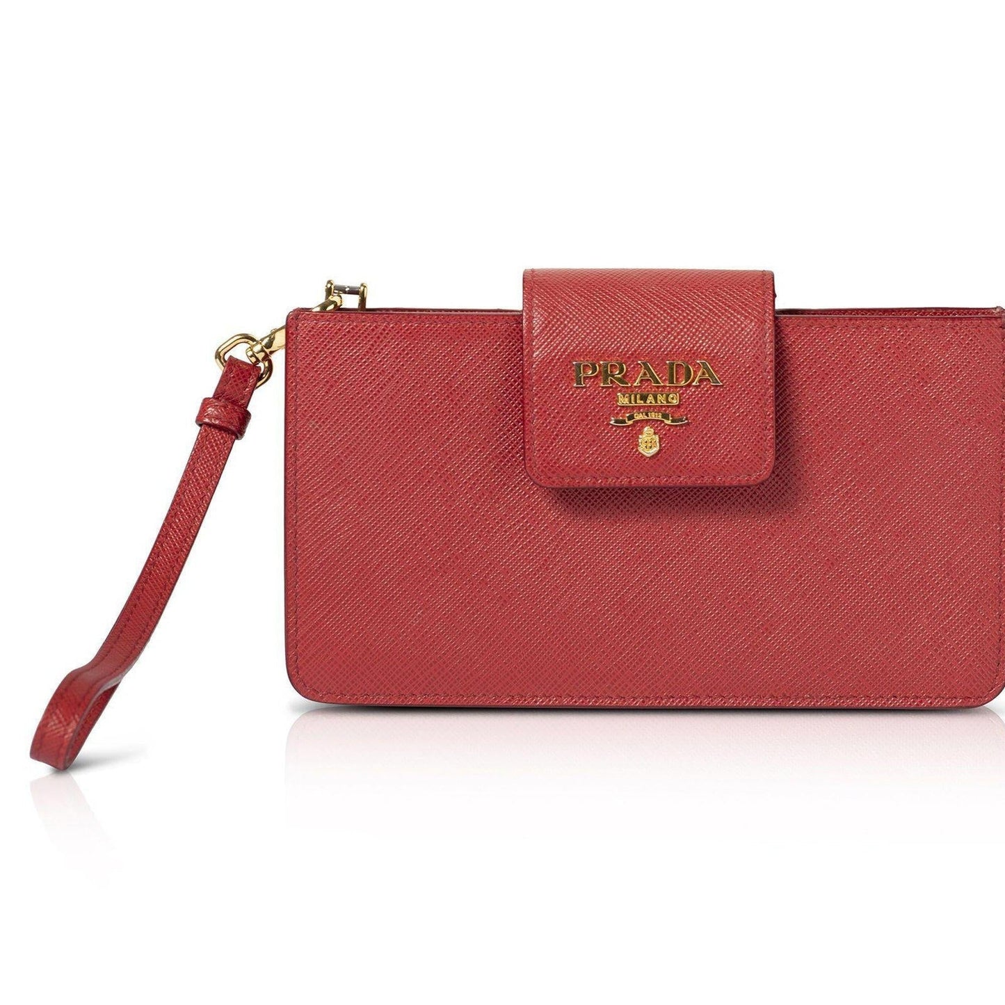 Prada Saffiano Phone Wristlet