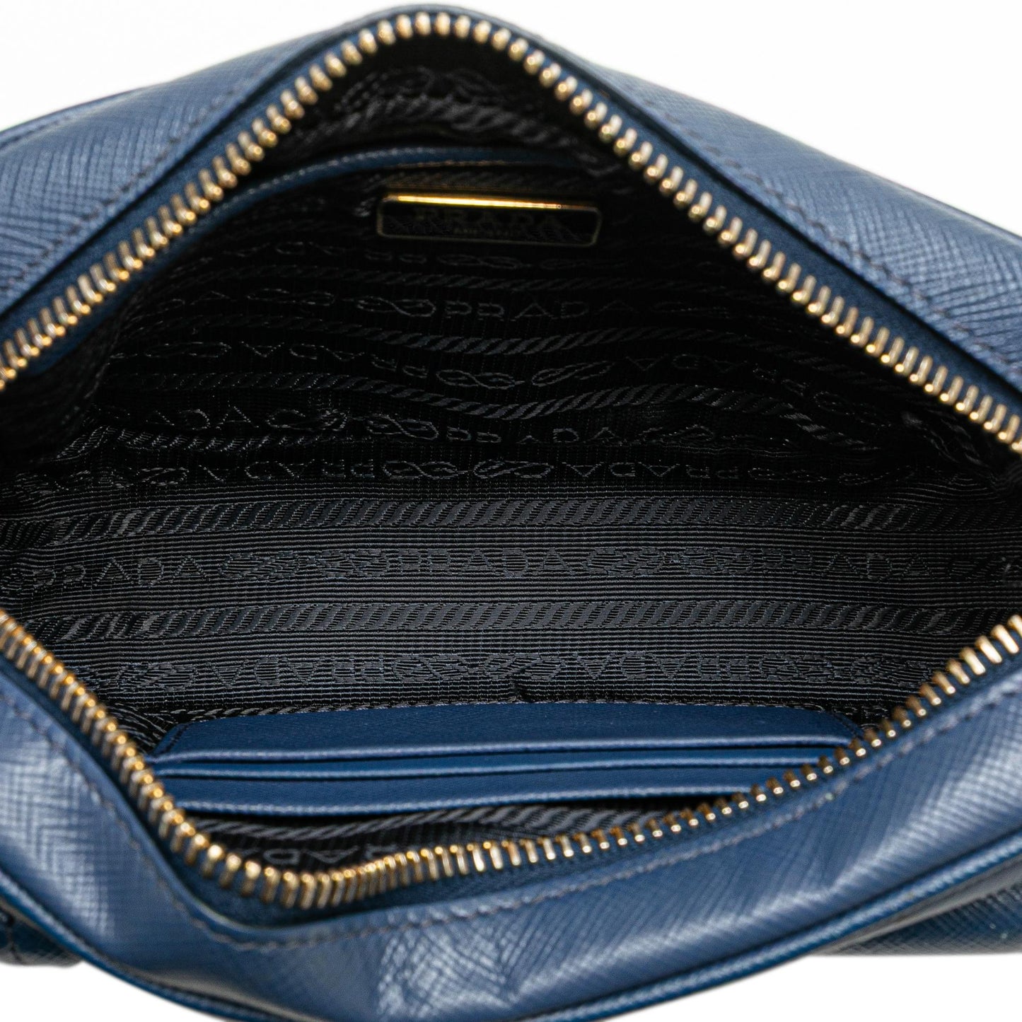 Prada Saffiano Push Lock Pocket Camera Bag
