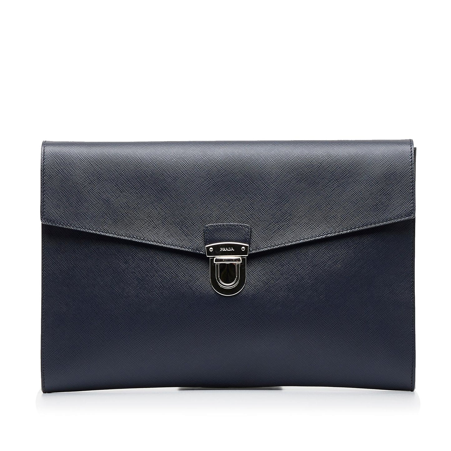 Prada Saffiano Push Lock Portfolio (SHG-scmbzE)