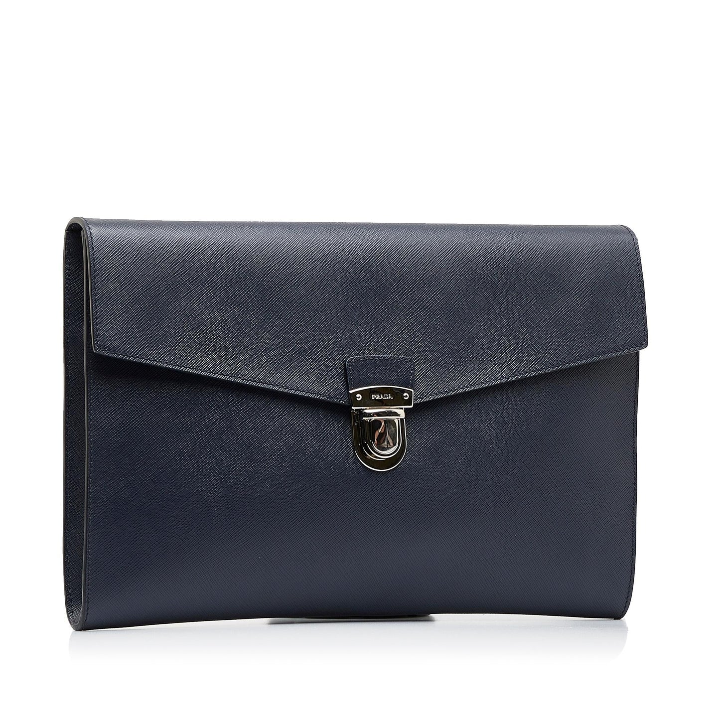 Prada Saffiano Push Lock Portfolio (SHG-scmbzE)