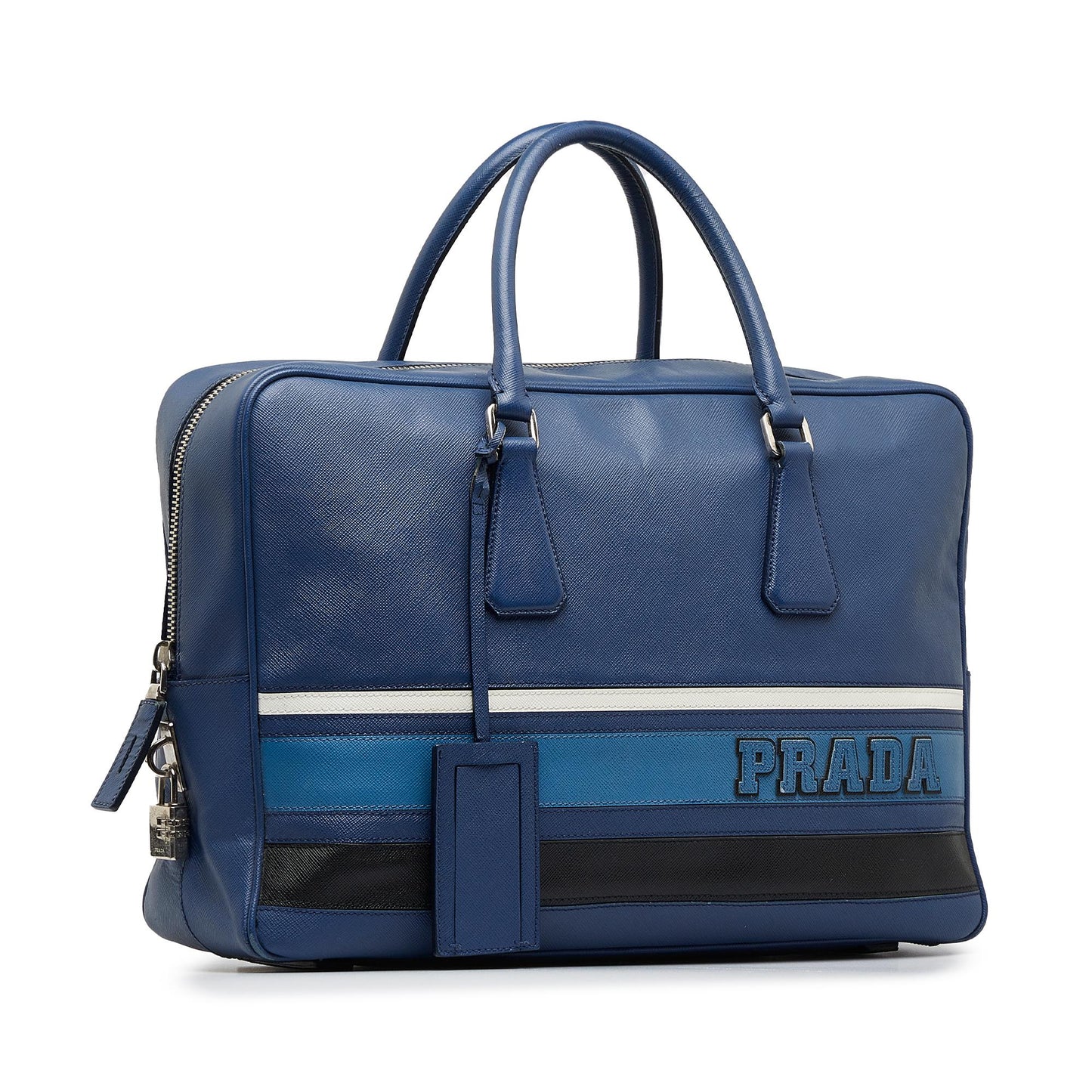 Prada Saffiano Righe Briefcase (SHG-K7F6NT)