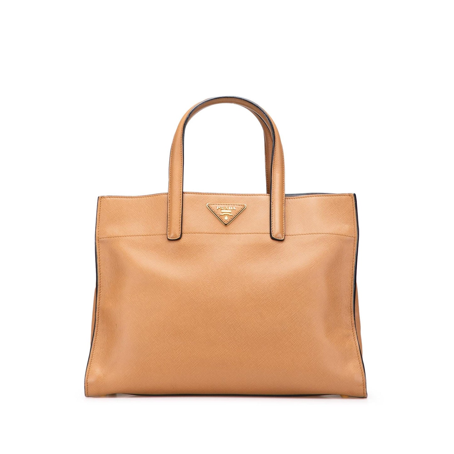 Prada Saffiano Soft Triple Pocket Satchel