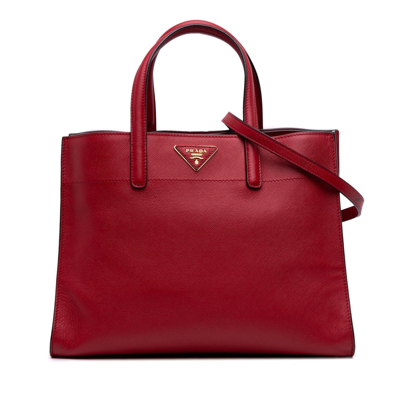 Prada Saffiano Soft Triple Pocket Tote