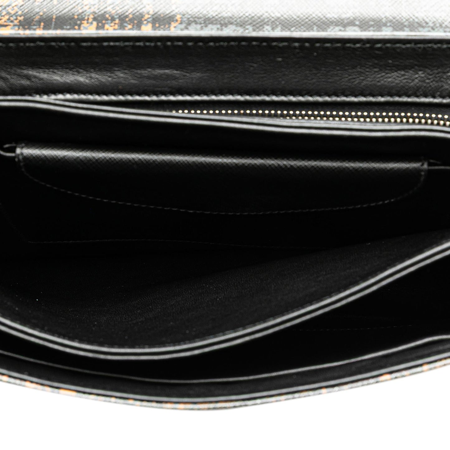 Prada Saffiano Tartan Print Top Handle Bag