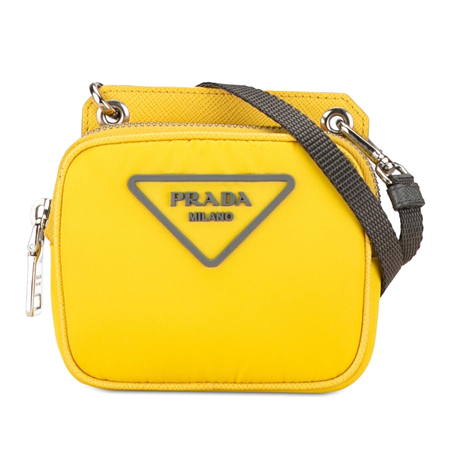 Prada Saffiano Trimmed Tessuto Crossbody (SHG-vyp3wC)