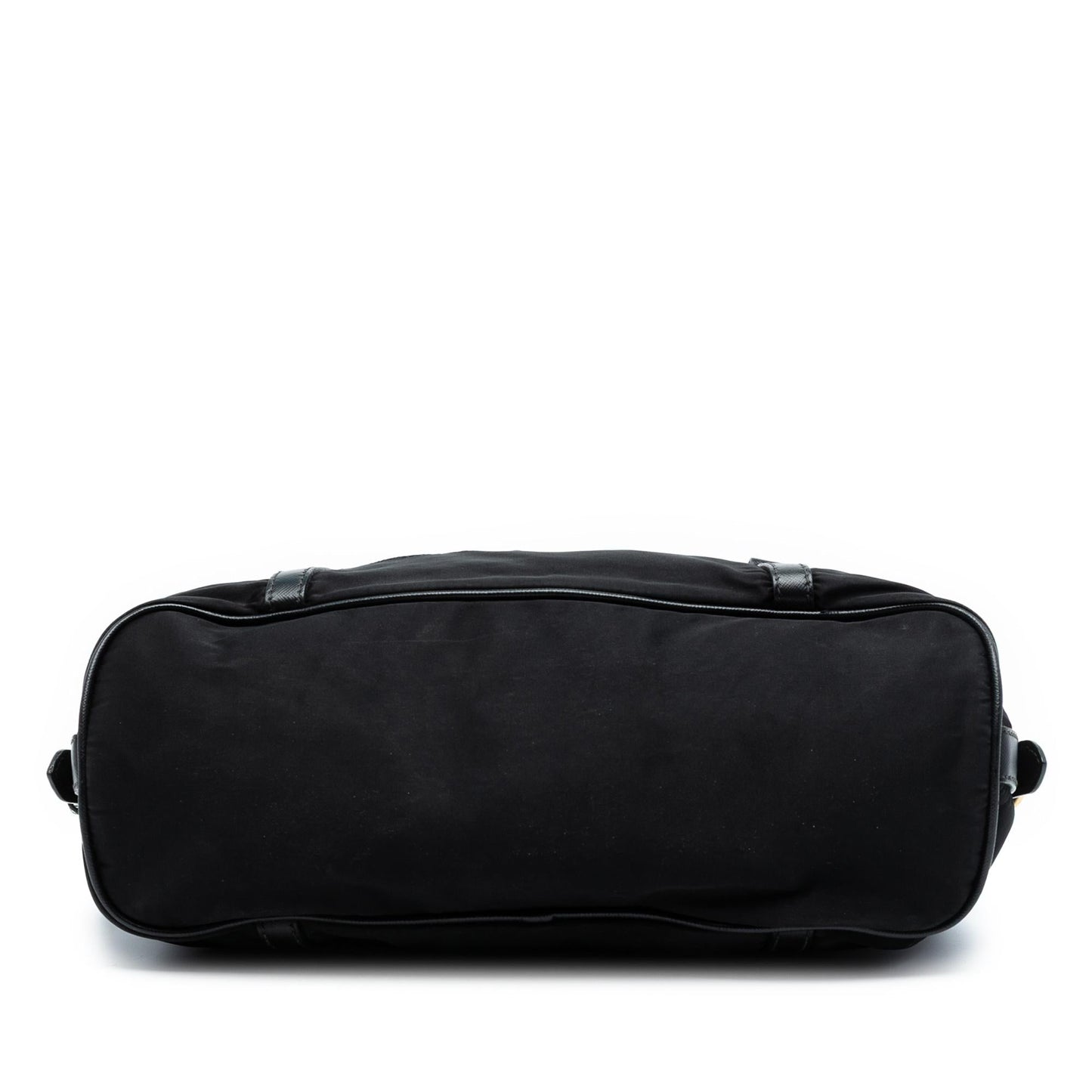 Prada Saffiano Trimmed Tessuto Logo Satchel