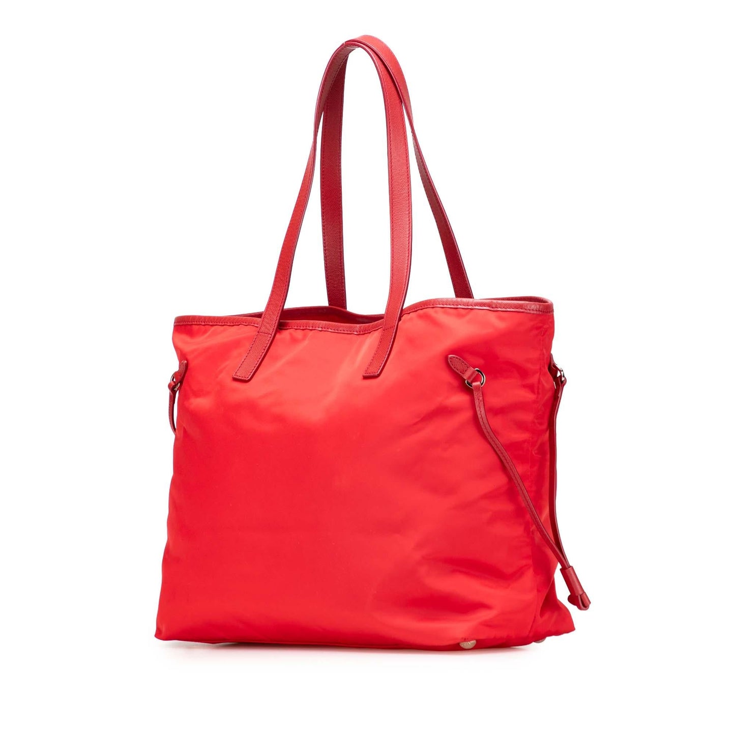 Prada Saffiano Trimmed Tessuto Open Convertible Tote