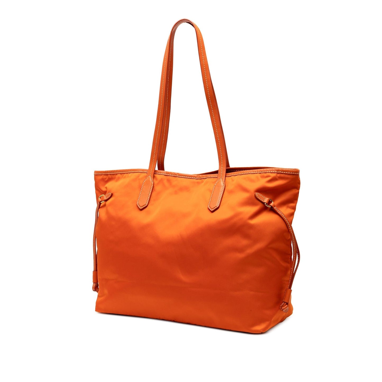 Prada Saffiano Trimmed Tessuto Open Convertible Tote