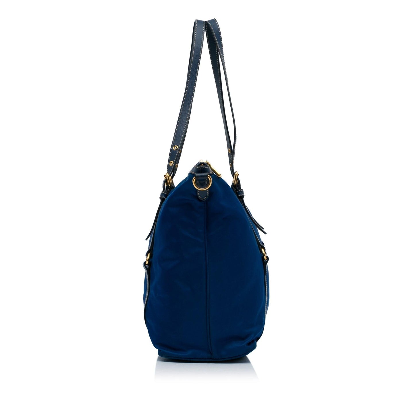 Prada Saffiano Trimmed Tessuto Satchel (SHG-atCbbP)