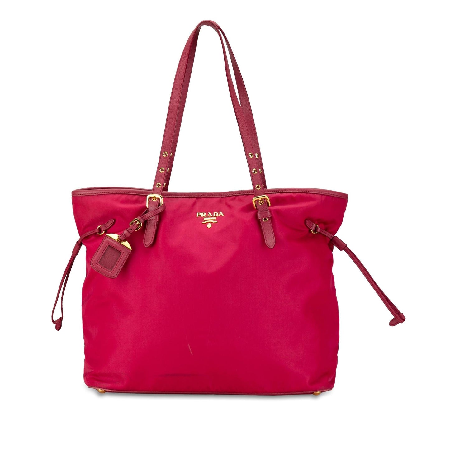 Prada Saffiano-Trimmed Tessuto Tote (SHG-69obRG)