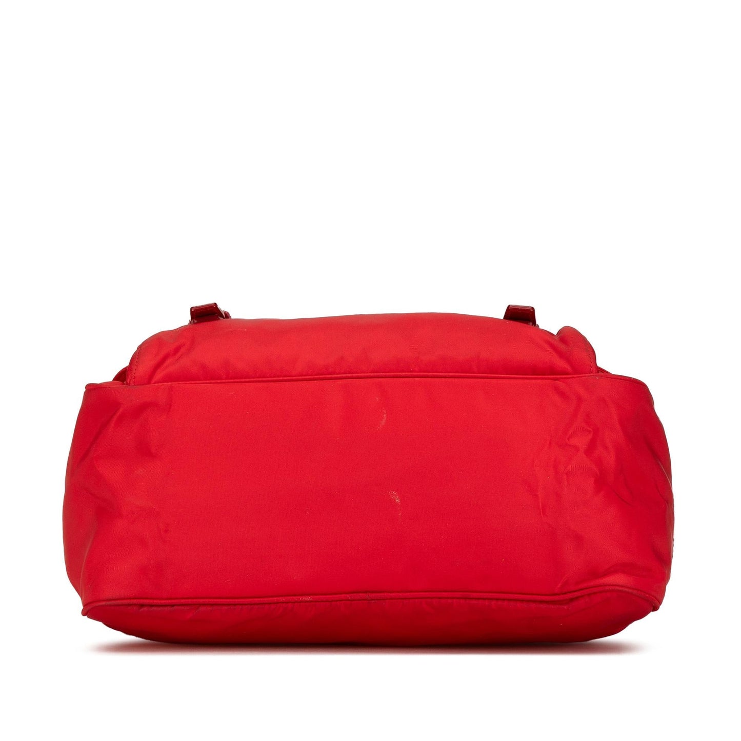 Prada Saffiano Trimmed Tessuto Zip Double Buckle Messenger Bag