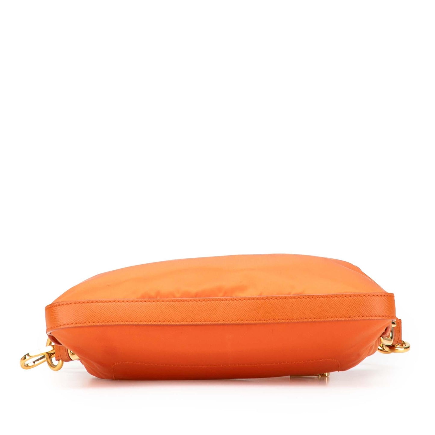 Prada Saffiano Trimmed Tessuto Zip Top Crossbody