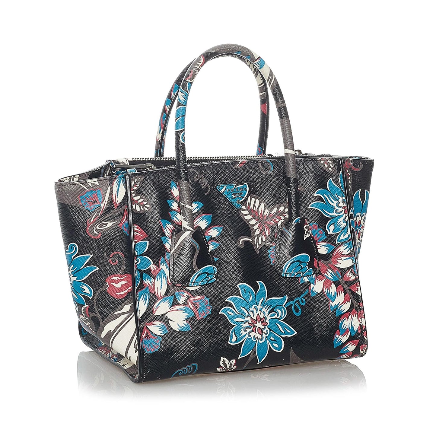 Prada Saffiano Twin Pocket Satchel (SHG-30213)