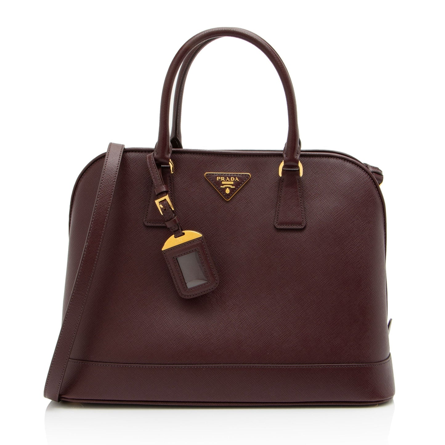 Prada Saffiano Vernice Lux Promenade Satchel