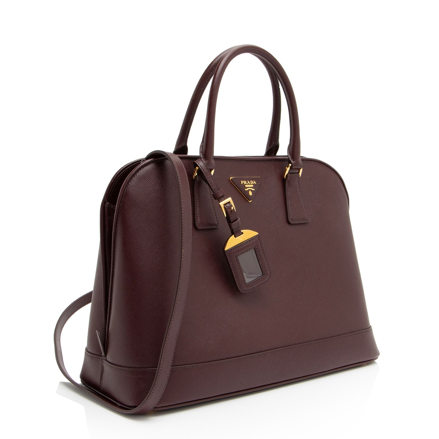 Prada Saffiano Vernice Lux Promenade Satchel
