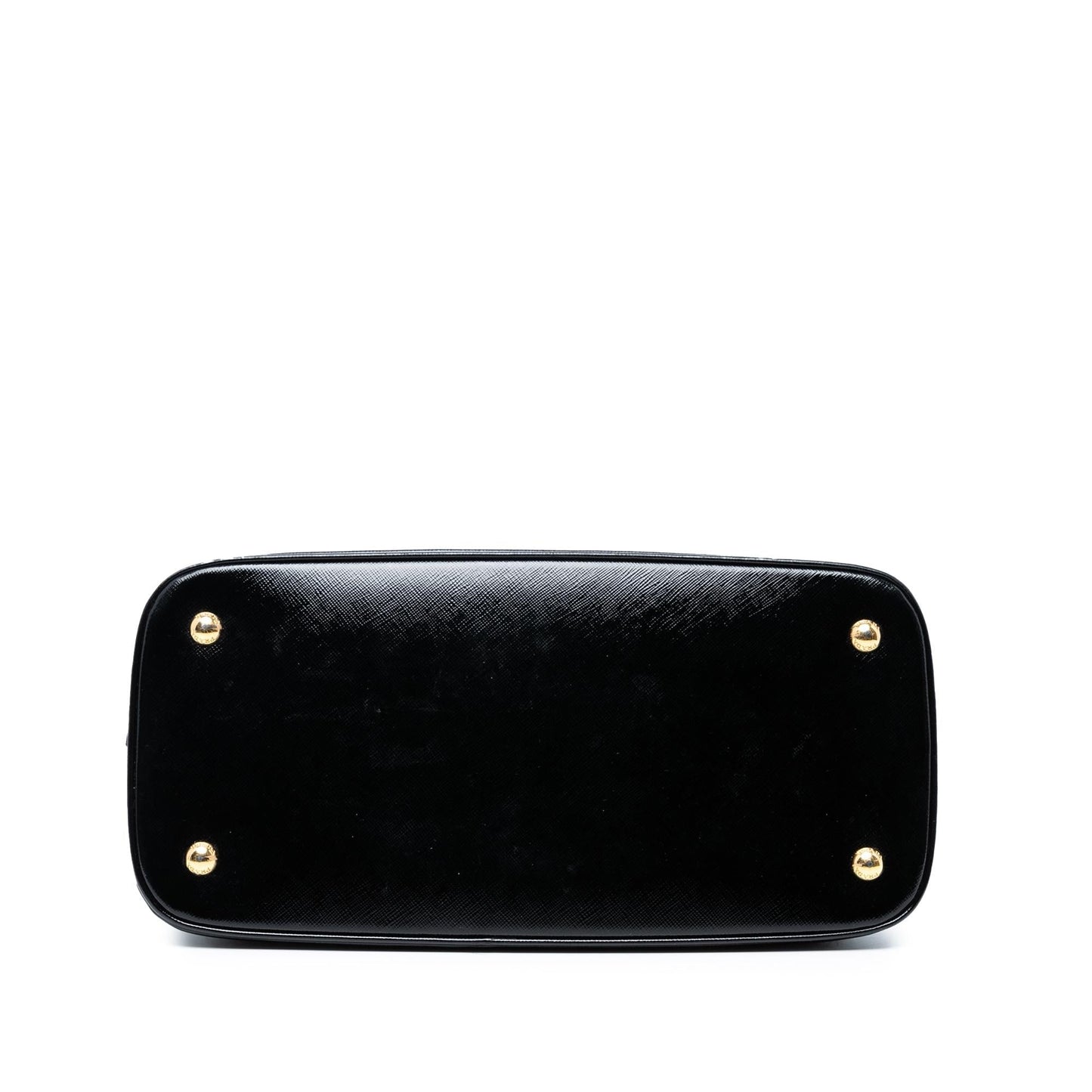 Prada Saffiano Vernice Promenade Dome Satchel