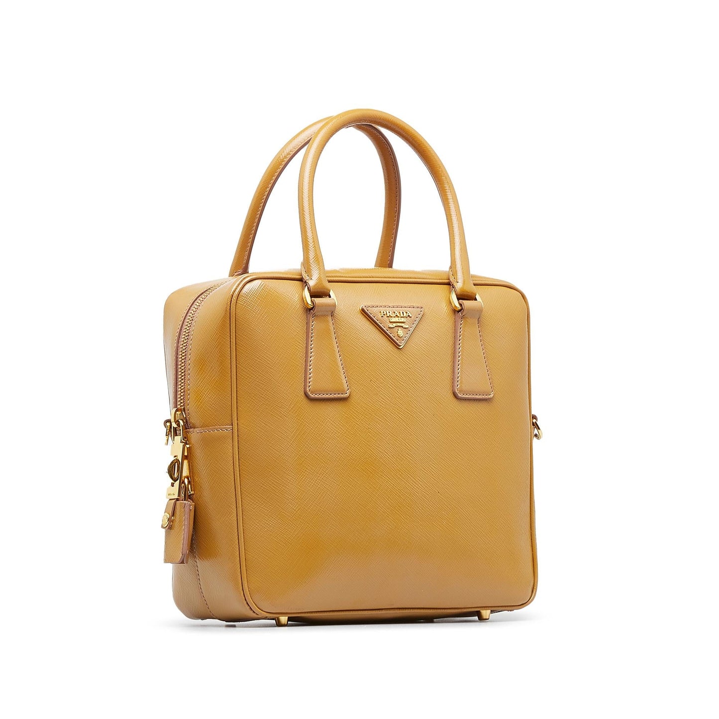 Prada Saffiano Vernice Satchel (SHG-88Qab9)