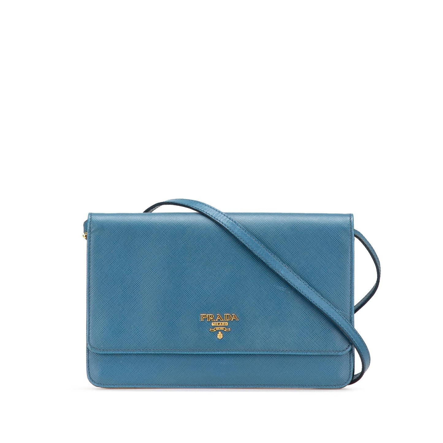 Prada Saffiano Wallet on Strap