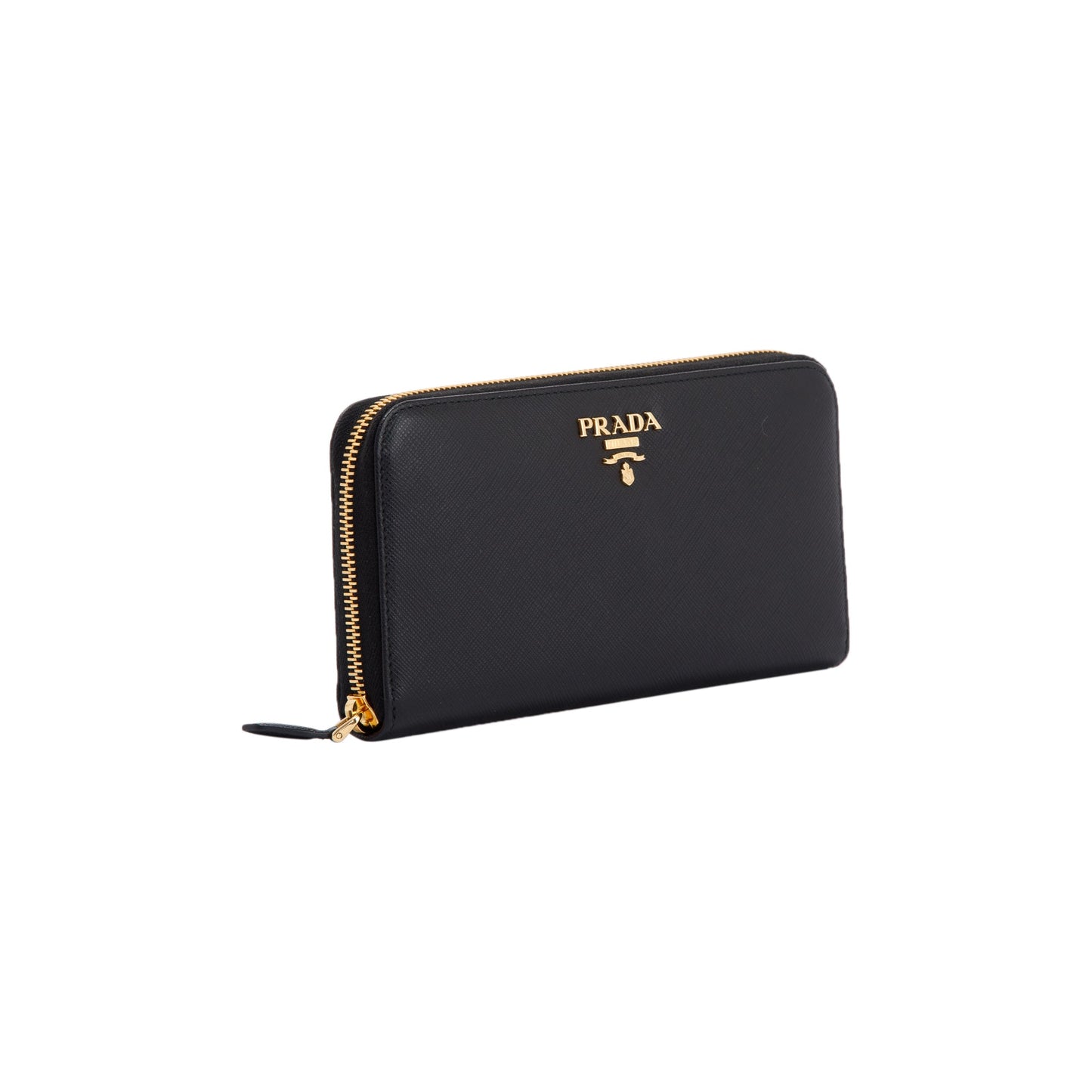 Prada Saffiano Zip Around Wallet