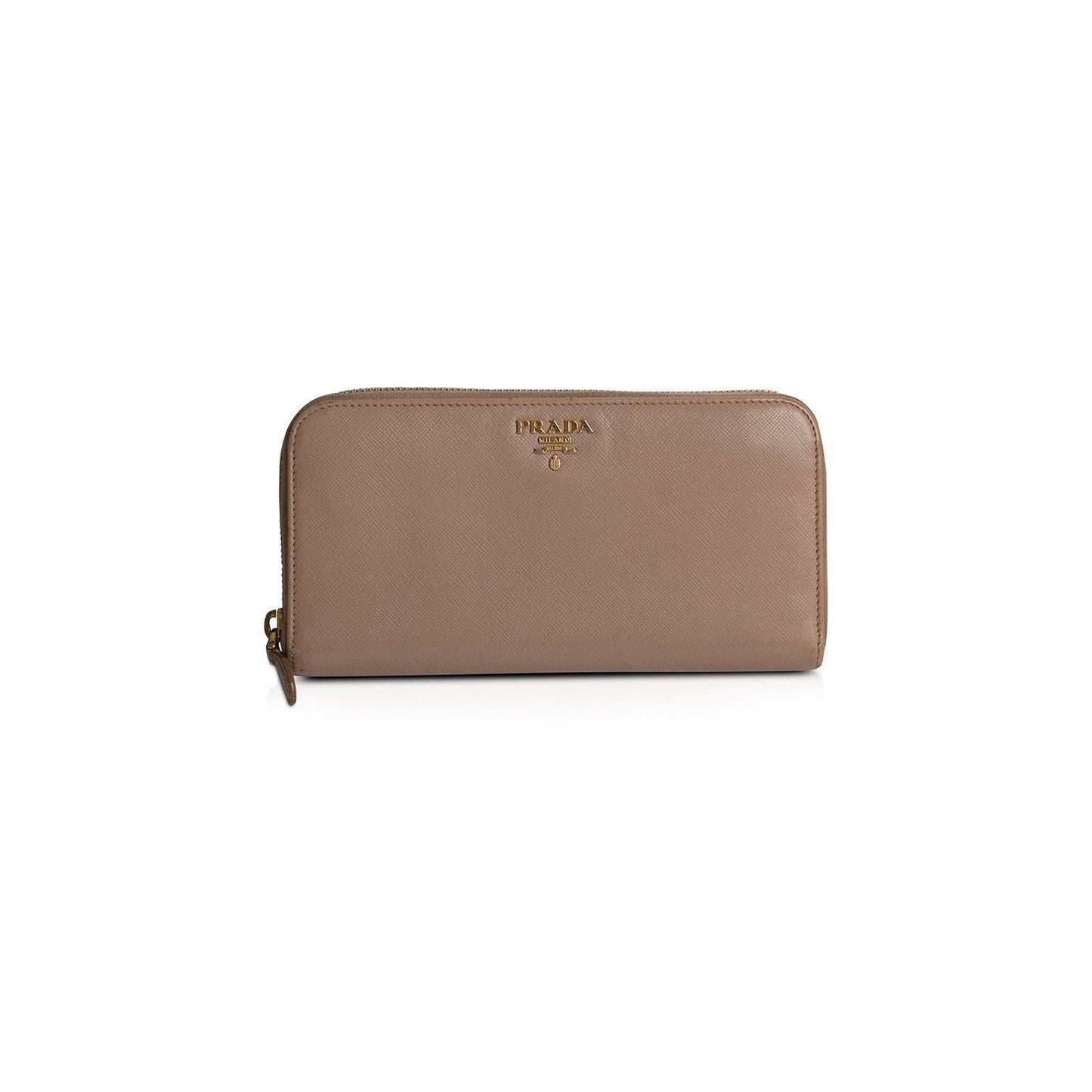Prada Saffiano Zip Around Wallet