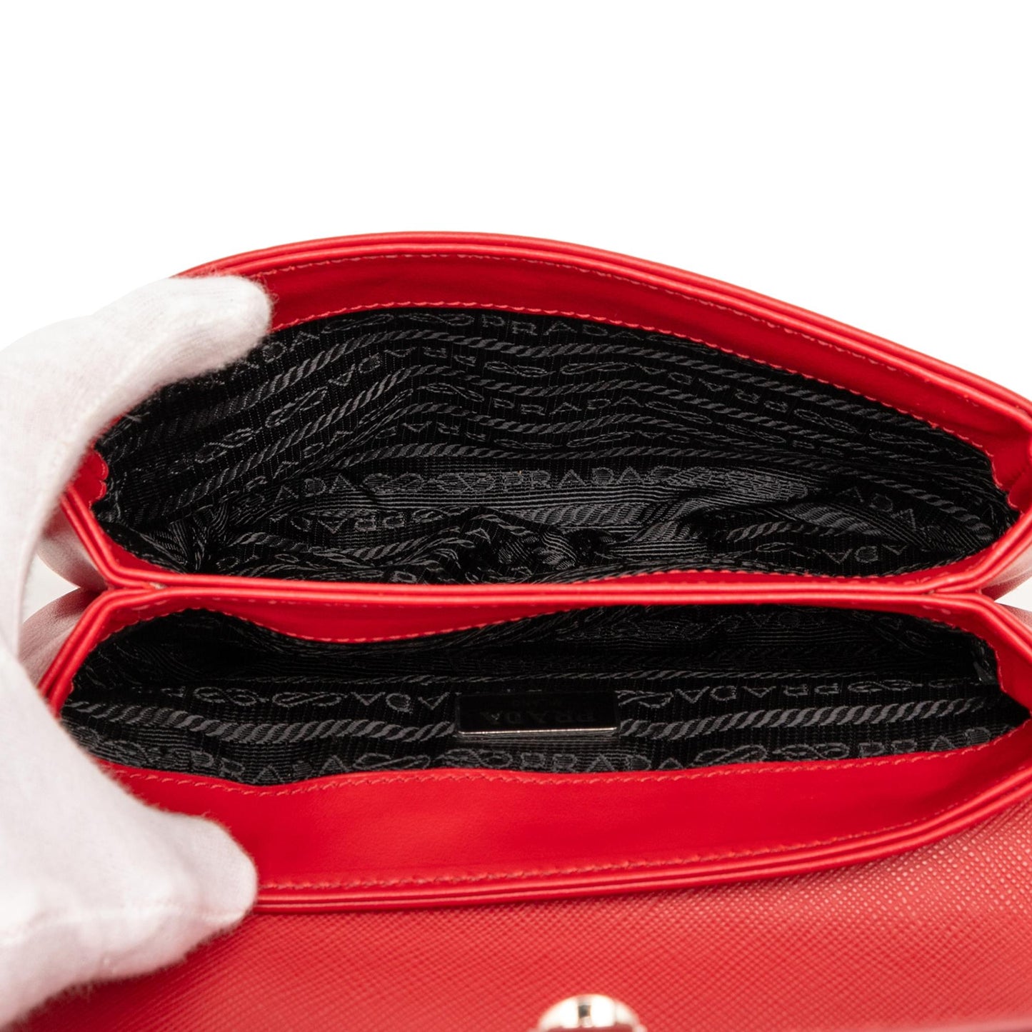 Prada Saffiano and City Calf Chain Crossbody