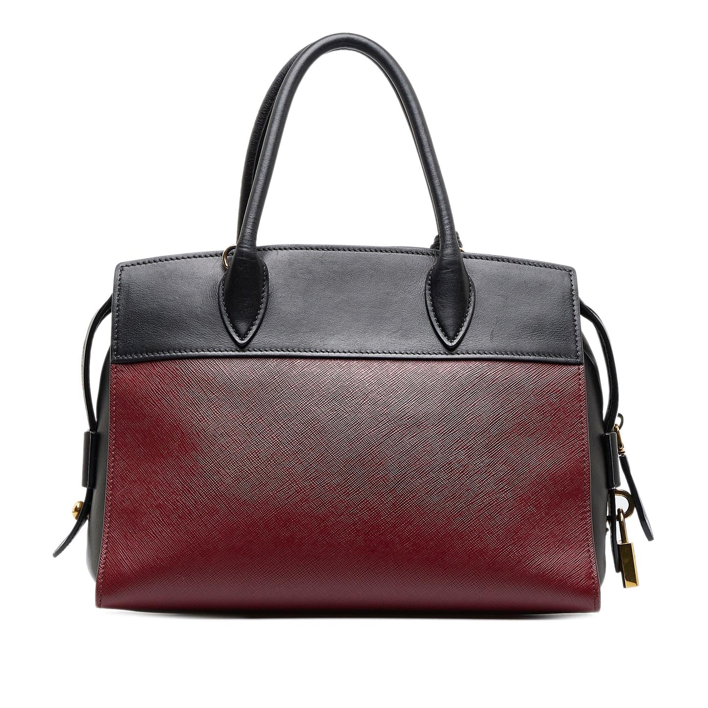 Prada Saffiano and City Calf Esplanade Satchel (SHG-yCknz9)