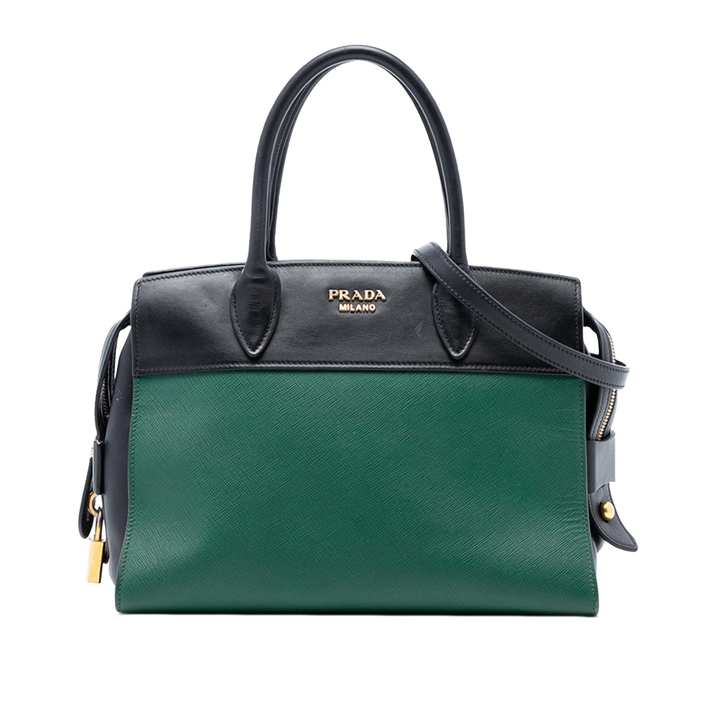 Prada Saffiano and City Calf Esplanade Satchel