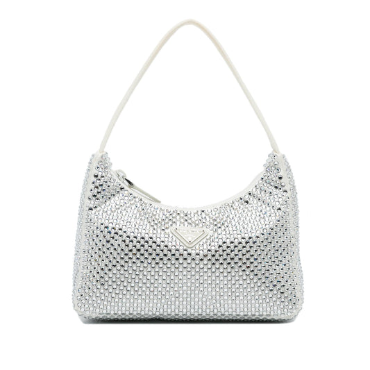Prada Satin Crystal Mini Re-Edition (SHG-0Qe6fx)