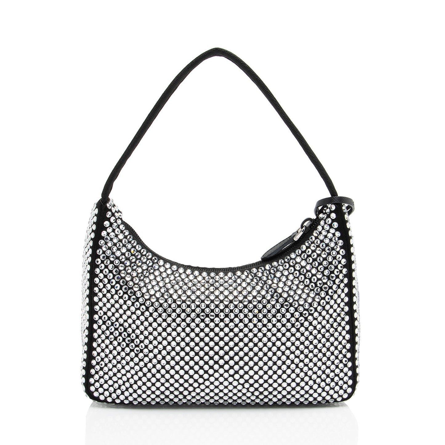 Prada Satin Crystal Re-Edition 2000 Mini Bag