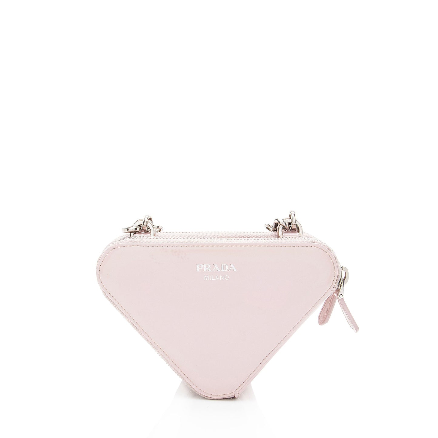 Prada Satin Crystal Triangle Mini Crossbody