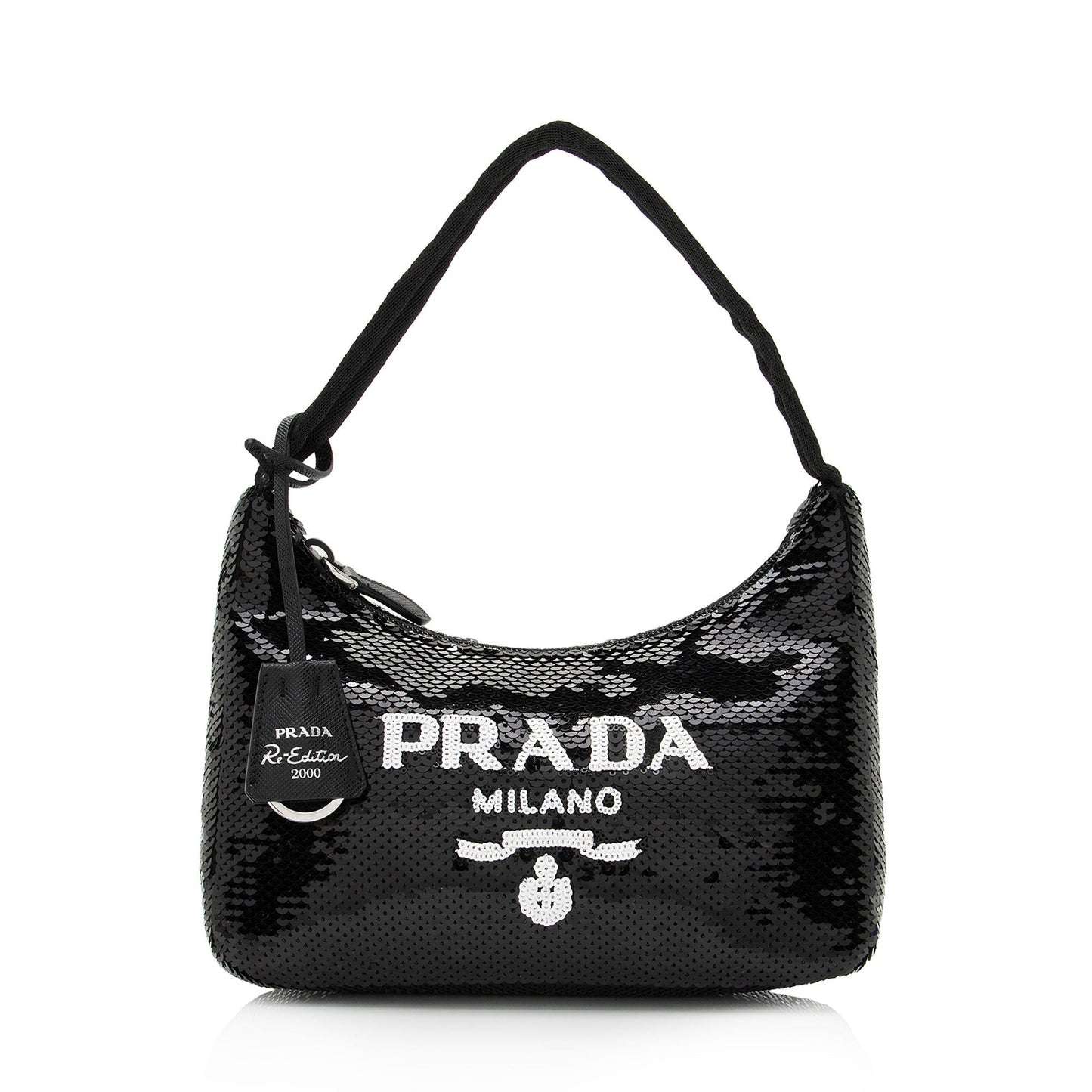 Prada Sequined Nylon Mini Re-Edition 2000 Hobo (SHF-ozWg8y)