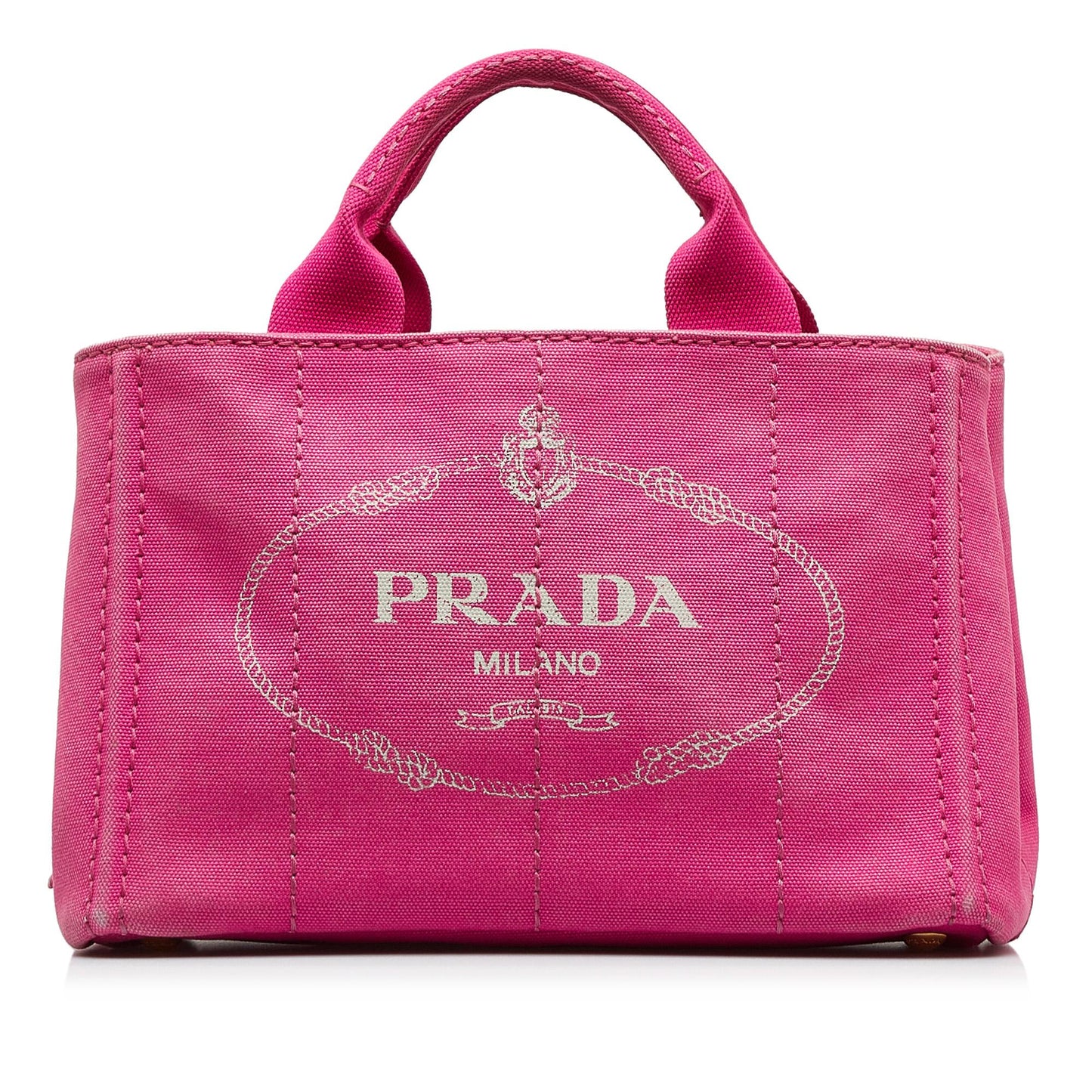 Prada Small Canapa Logo Satchel (SHG-DHsrOY)