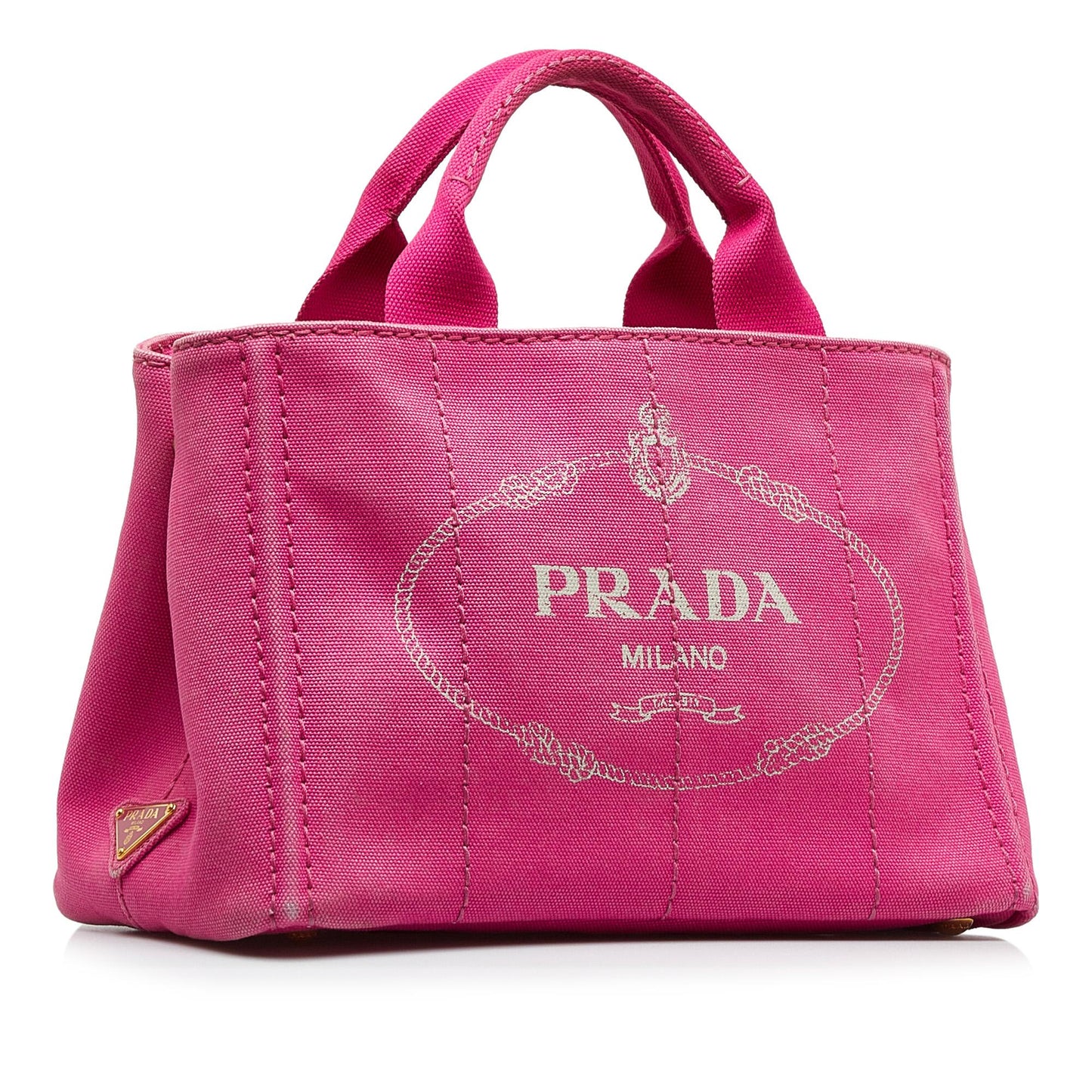 Prada Small Canapa Logo Satchel (SHG-DHsrOY)
