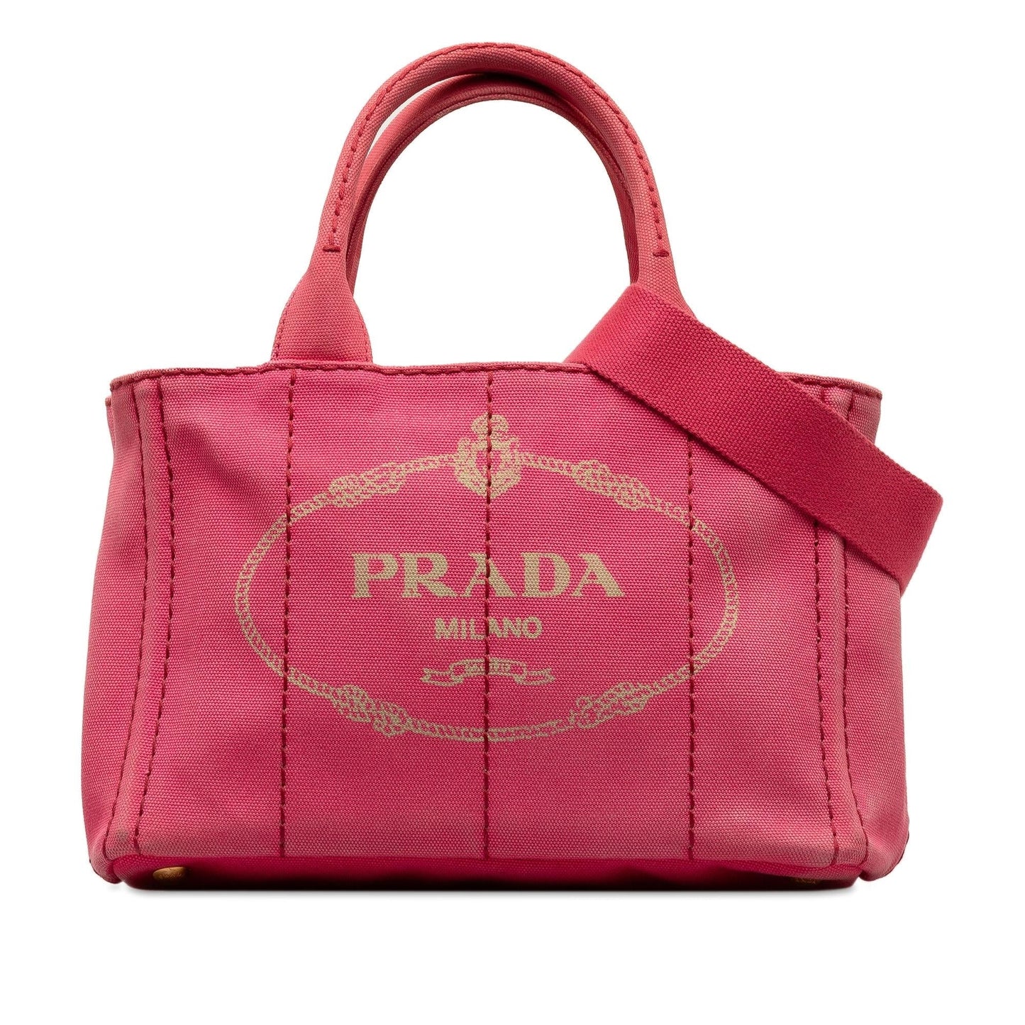 Prada Small Canapa Logo Satchel (SHG-ukEroR)