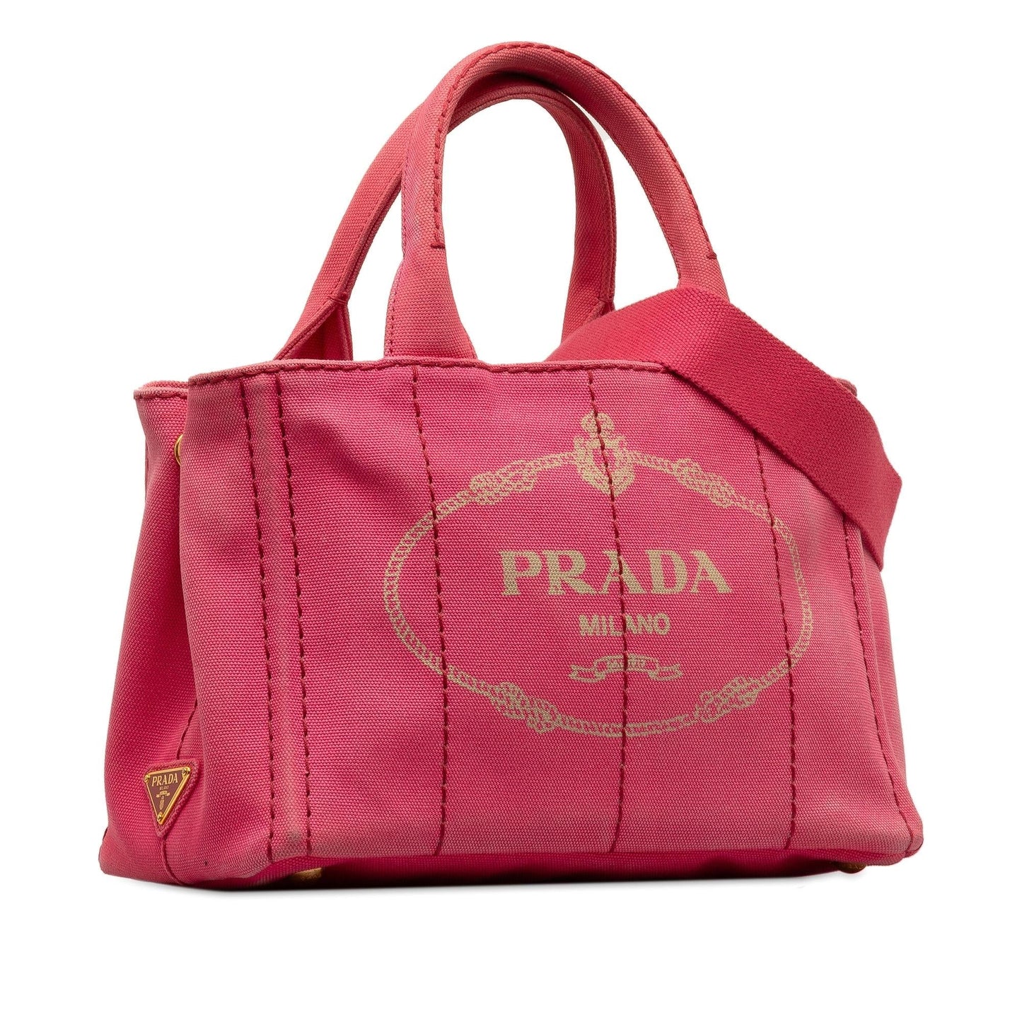 Prada Small Canapa Logo Satchel (SHG-ukEroR)