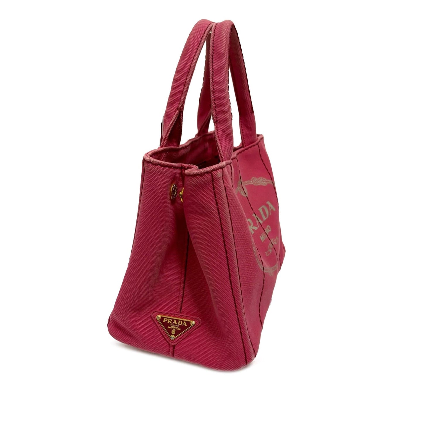 Prada Small Canapa Logo Satchel (SHG-O5SOp1)