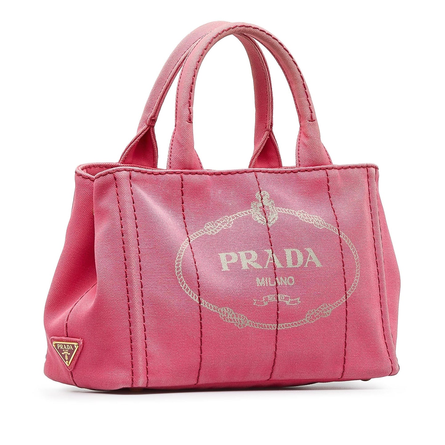 Prada Small Canvas Canapa Logo Satchel (SHG-qLbFUC)