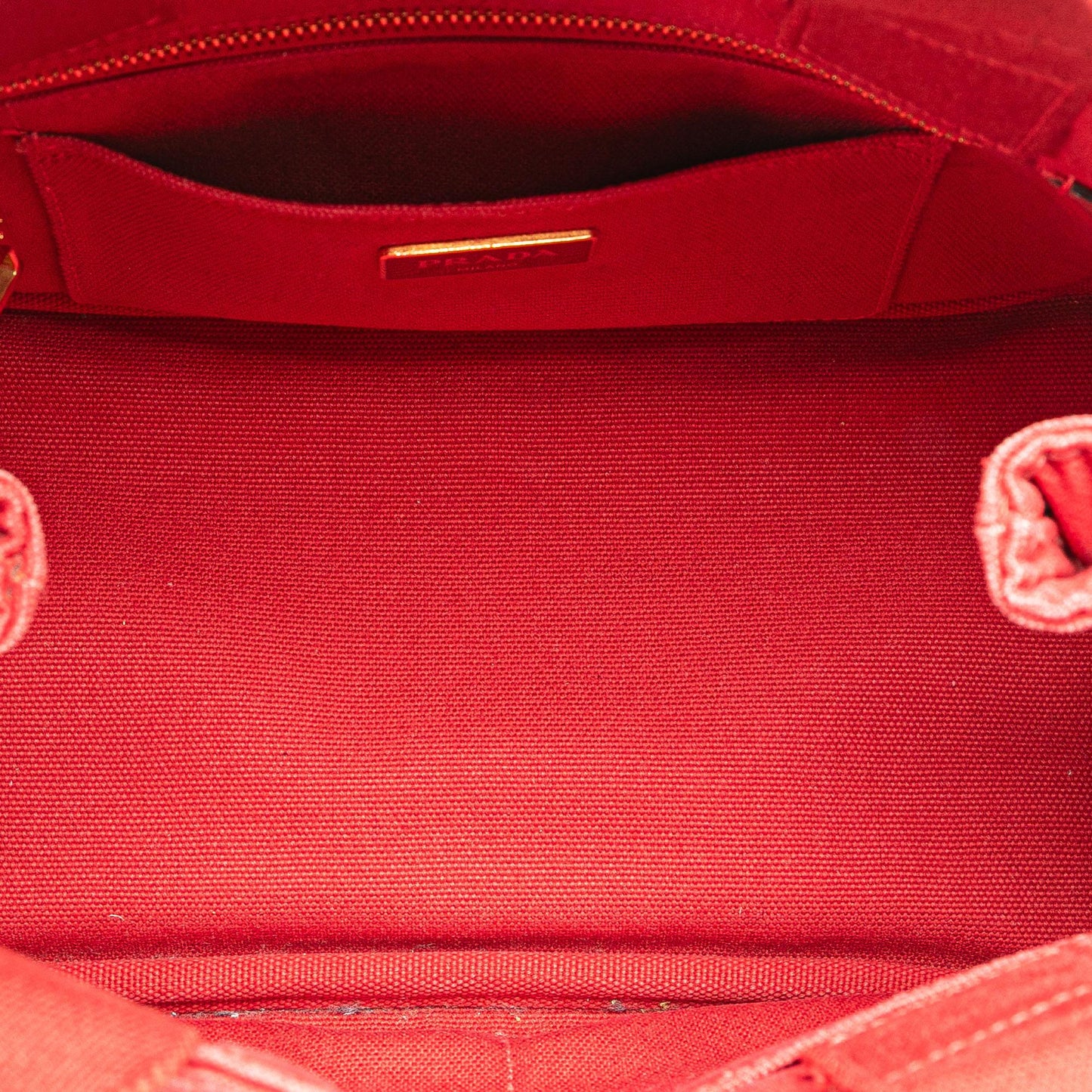 Prada Small Canvas Canapa Logo Satchel