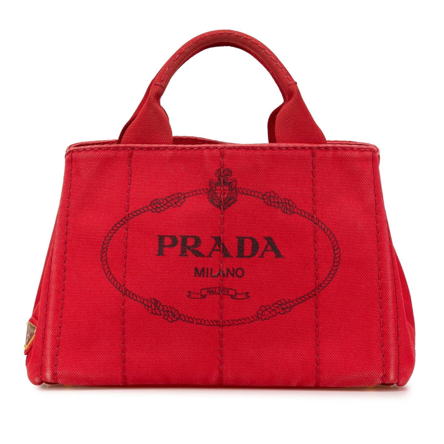 Prada Small Canvas Canapa Logo Satchel