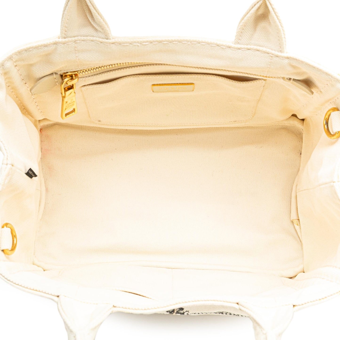 Prada Small Canvas Canapa Logo Satchel
