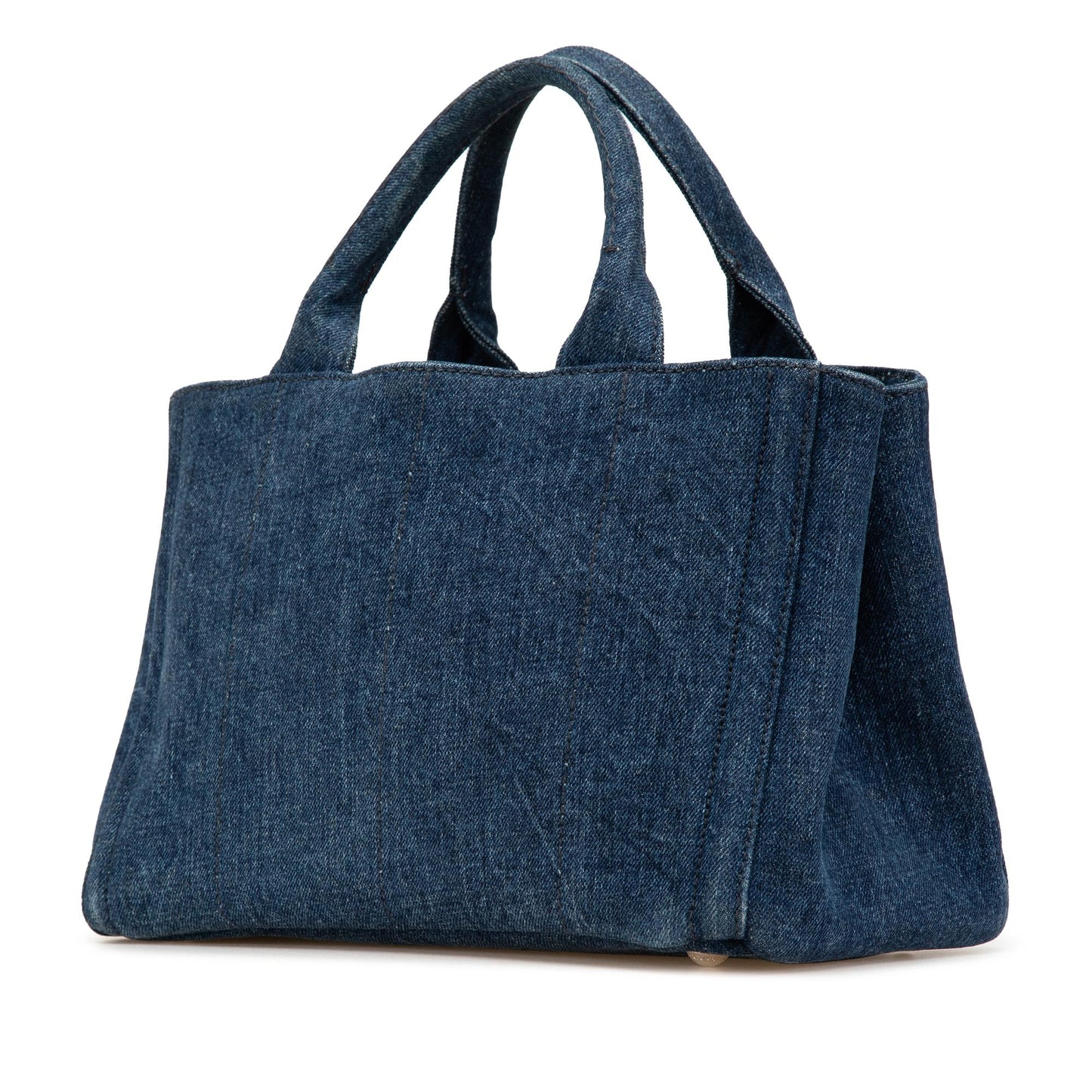 Prada Small Denim Canapa Bijoux Satchel