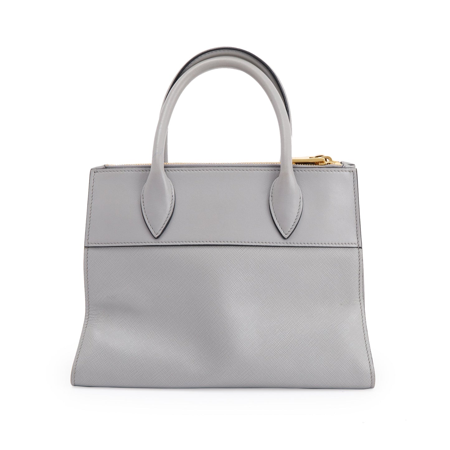 Prada Small Saffiano & City Calf Leather Paradigme Tote