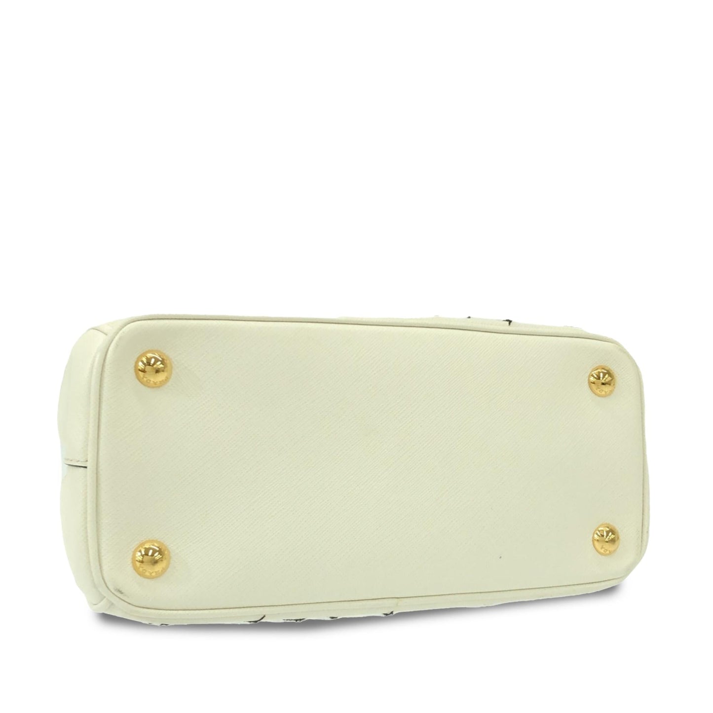 Prada Small Saffiano Galleria Floral Double Zip (SHG-d58tOr)