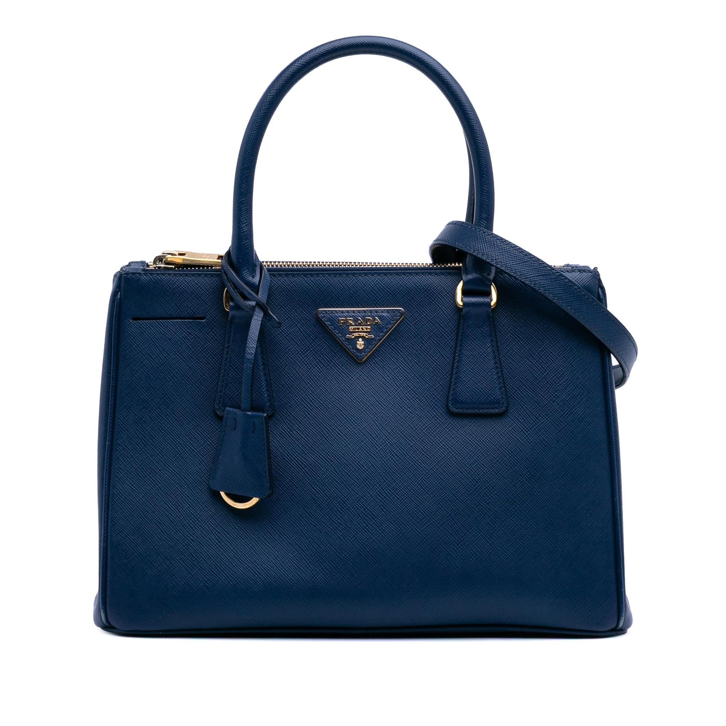 Prada Small Saffiano Lux Galleria Double Zip Satchel