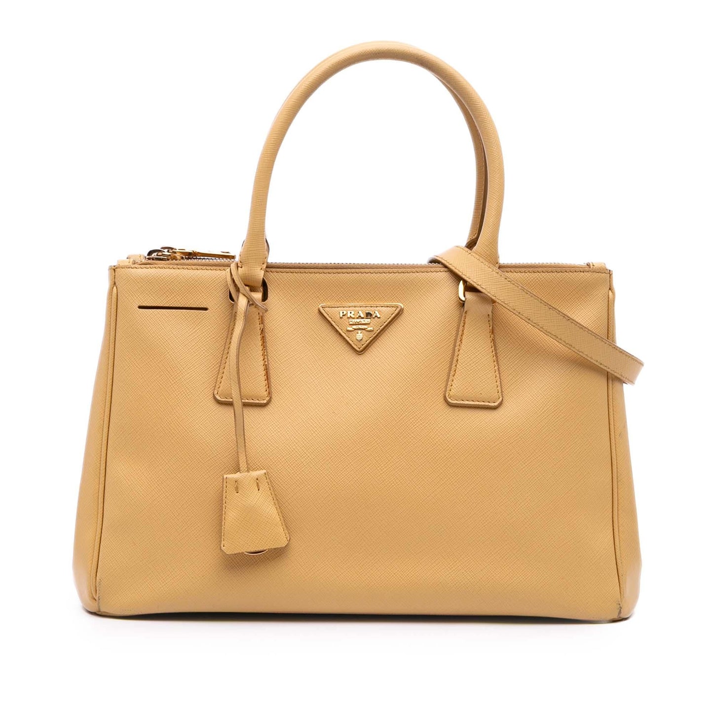 Prada Small Saffiano Lux Galleria Double Zip Satchel