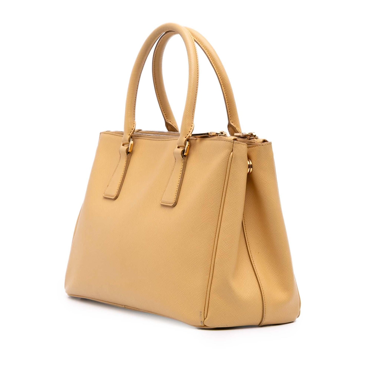 Prada Small Saffiano Lux Galleria Double Zip Satchel
