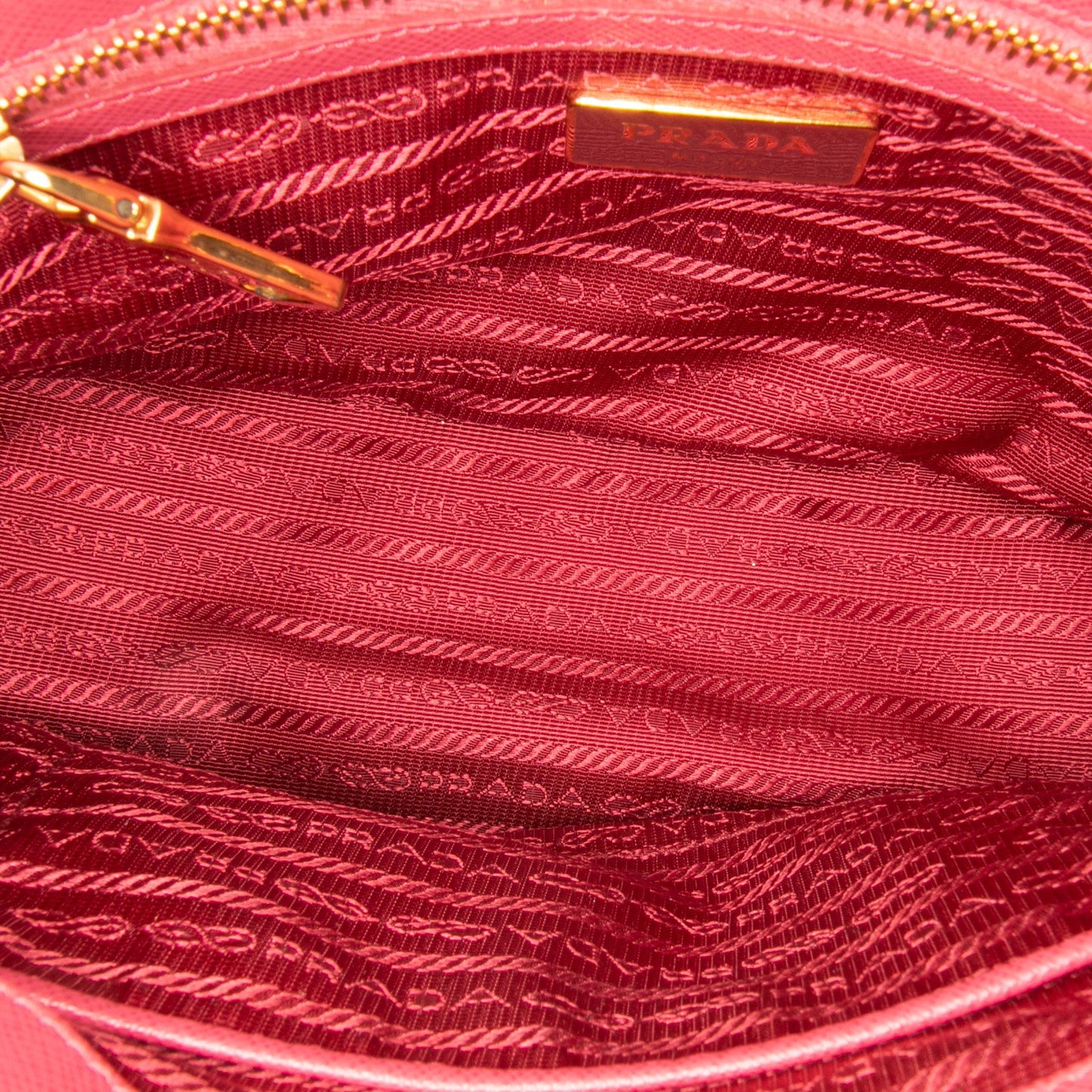 Prada Small Saffiano Lux Galleria Double Zip Satchel