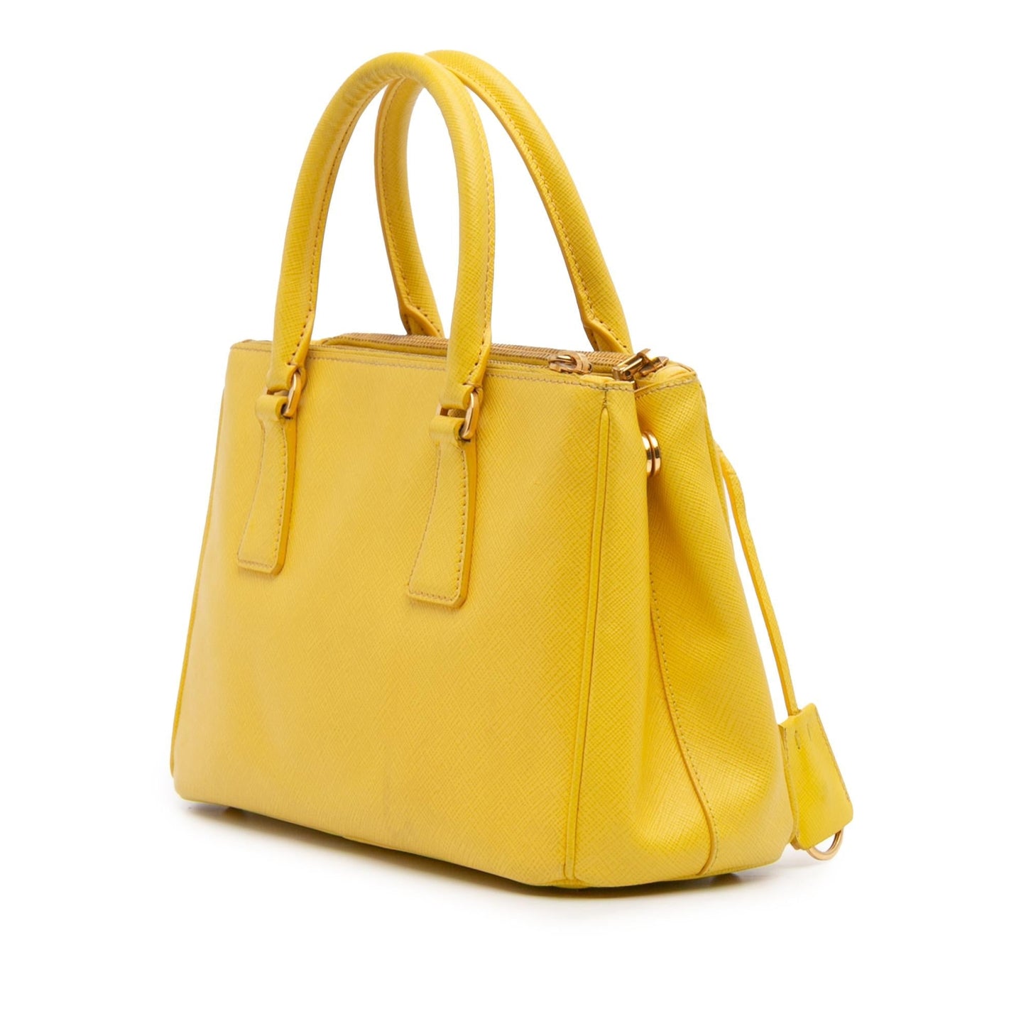 Prada Small Saffiano Lux Galleria Double Zip Satchel